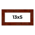 thumbnail image 1 of 13x5 Walnut Brown Veneer Real Wood Picture Frame Width 1.75 inches | Interior Frame Depth 0.5, 1 of 8