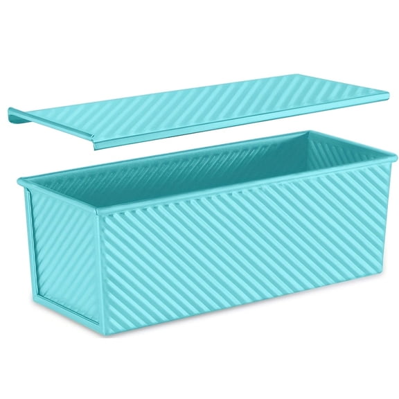 13x5 inch Pullman Loaf Pan with Lid, LIMICAR Non Stick Bread Baking Pan, Heavy Duty Carbon Steel Loaf Pan for Baking Sourdough, Sandwich & Homemade Bread