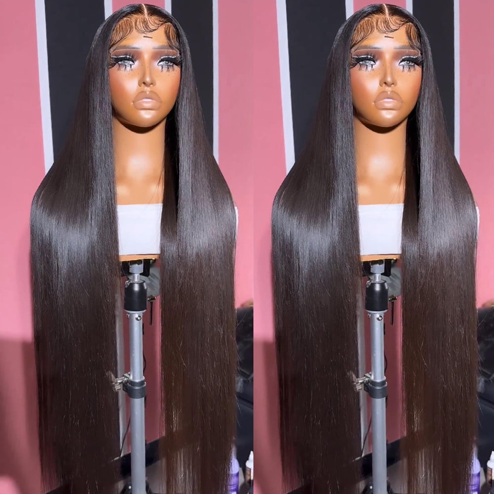 13x6 DOPI Lace Frontal Wig Human Hair Straight 360 Glueless Full