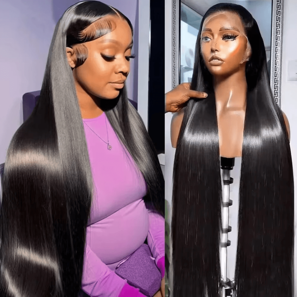 13x6 Deep Wave Frontal Wig Lace Front Wigs Human Hair Pre Plucked HD Lace Frontal Wig Human Hair 200% Density Deep Curly Glueless Wig for Black Women 18inch