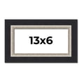 thumbnail image 1 of 13x6 Frame Black Real Wood Picture Frame Width 2.25 Inches | Interior Frame Depth 0.5 Inches |, 1 of 8