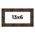 thumbnail image 1 of 13x6 Frame Brown Burl Real Wood Picture Frame Width 1.625 Inches | Interior Frame Depth 0.5 Inches, 1 of 8