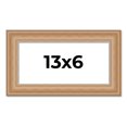 thumbnail image 1 of 13x6 Frame Charleston Honey Brown Solid Wood Picture Frame Width 1.75 Inches | Interior Depth 0.5, 1 of 8