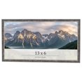 thumbnail image 1 of 13x6 Frame Silver Grey Distressed Solid Wood Picture Frame | 0.75 Inch Moulding Width | Interior, 1 of 8