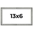 thumbnail image 1 of 13x6 Frame Silver Picture Frame - Complete Modern Photo Frame Includes UV Acrylic Shatter Guard, 1 of 8