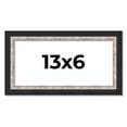 thumbnail image 1 of 13x6 Frame Silver Real Wood Picture Frame Width 1.25 Inches | Interior Frame Depth 0.75 Inches |, 1 of 8