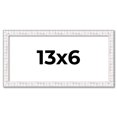 thumbnail image 1 of 13x6 Frame White Real Wood Picture Frame Width 0.75 inches | Interior Frame Depth 0.5 inches |, 1 of 8
