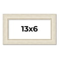 thumbnail image 1 of 13x6 Frame White Real Wood Picture Frame Width 1.75 inches | Interior Frame Depth 0.5 inches |, 1 of 8