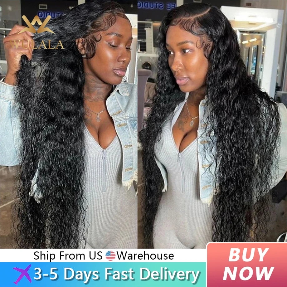13x6 HD Water Wave Lace Front Human Hair Wigs - Walmart.com