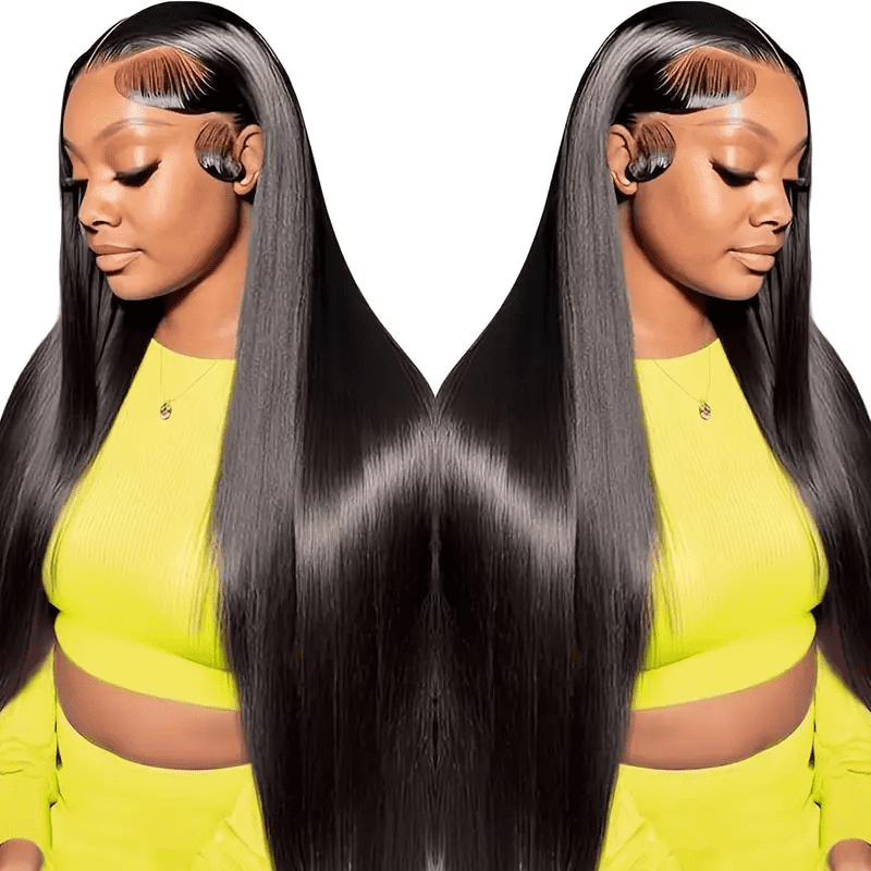 13x6 Lace Front Wigs Human Hair 200 Density Straight HD Lace Front Wigs Human Hair Pre Plucked 13x6 Lace Frontal Straight Human Hair Wigs for Women Glueless Wigs Human Hair Natural Color