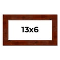 thumbnail image 1 of 13x6 Walnut Brown Veneer Real Wood Picture Frame Width 1.75 inches | Interior Frame Depth 0.5, 1 of 8