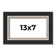 thumbnail image 1 of 13x7 Frame Black Real Wood Picture Frame Width 2.25 Inches | Interior Frame Depth 0.5 Inches |, 1 of 8