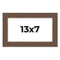 thumbnail image 1 of 13x7 Frame Brown Farmhouse Solid Wood Picture Frame Width 1.5 Inches | Interior Frame Depth 0.5, 1 of 8