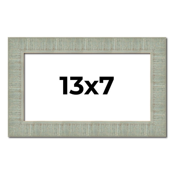 13x7 Frame Green Desert Pear Solid Wood Picture Frame | 1.625 Inch Moulding Width | Interior Frame