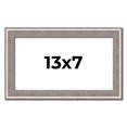 thumbnail image 1 of 13x7 Frame Grey Real Wood Picture Frame Width 1.25 inches | Interior Frame Depth 0.5 inches | Hans, 1 of 8
