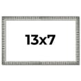 thumbnail image 1 of 13x7 Frame Silver Grey Distressed Solid Wood Picture Frame | 0.75 Inch Moulding Width | Interior, 1 of 8