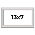 thumbnail image 1 of 13x7 Frame Silver Inner Slope Bevel Picture Frame | 1 Inch Moulding Width | 0.75 Inch Rabbet Depth, 1 of 8