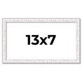 thumbnail image 1 of 13x7 Frame White Real Wood Picture Frame Width 0.75 inches | Interior Frame Depth 0.5 inches |, 1 of 8