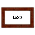 thumbnail image 1 of 13x7 Walnut Brown Veneer Real Wood Picture Frame Width 1.75 inches | Interior Frame Depth 0.5, 1 of 8