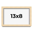 thumbnail image 1 of 13x8 Frame Beige Real Wood Picture Frame Width 0.75 inches | Interior Frame Depth 0.5 inches |, 1 of 8