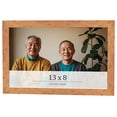 thumbnail image 1 of 13x8 Frame Beige Real Wood Picture Frame Width 1.25 inches | Interior Frame Depth 0.5 inches |, 1 of 8