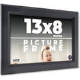 thumbnail image 1 of 13x8 Frame Black Passaggi Solid Wood Picture Frame Width 1.5 Inches | Interior Frame Depth 0.5, 1 of 8