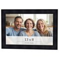 thumbnail image 1 of 13x8 Frame Black Passaggi Solid Wood Picture Frame Width 1.5 Inches | Interior Frame Depth 0.5, 1 of 8
