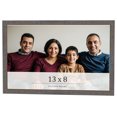 thumbnail image 1 of 13x8 Frame Blue Kingsley Pewter Solid Wood Picture Frame Width 0.75 Inches |Interior Depth 0.5, 1 of 8