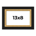 thumbnail image 1 of 13x8 Frame Gold Real Wood Picture Frame Width 2.25 Inches | Interior Frame Depth 0.5 Inches |, 1 of 8