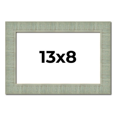 13x8 Frame Green Desert Pear Solid Wood Picture Frame | 1.625 Inch Moulding Width | Interior Frame