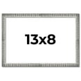thumbnail image 1 of 13x8 Frame Silver Grey Distressed Solid Wood Picture Frame | 0.75 Inch Moulding Width | Interior, 1 of 8
