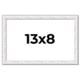 thumbnail image 1 of 13x8 Frame White Real Wood Picture Frame Width 0.75 inches | Interior Frame Depth 0.5 inches |, 1 of 8