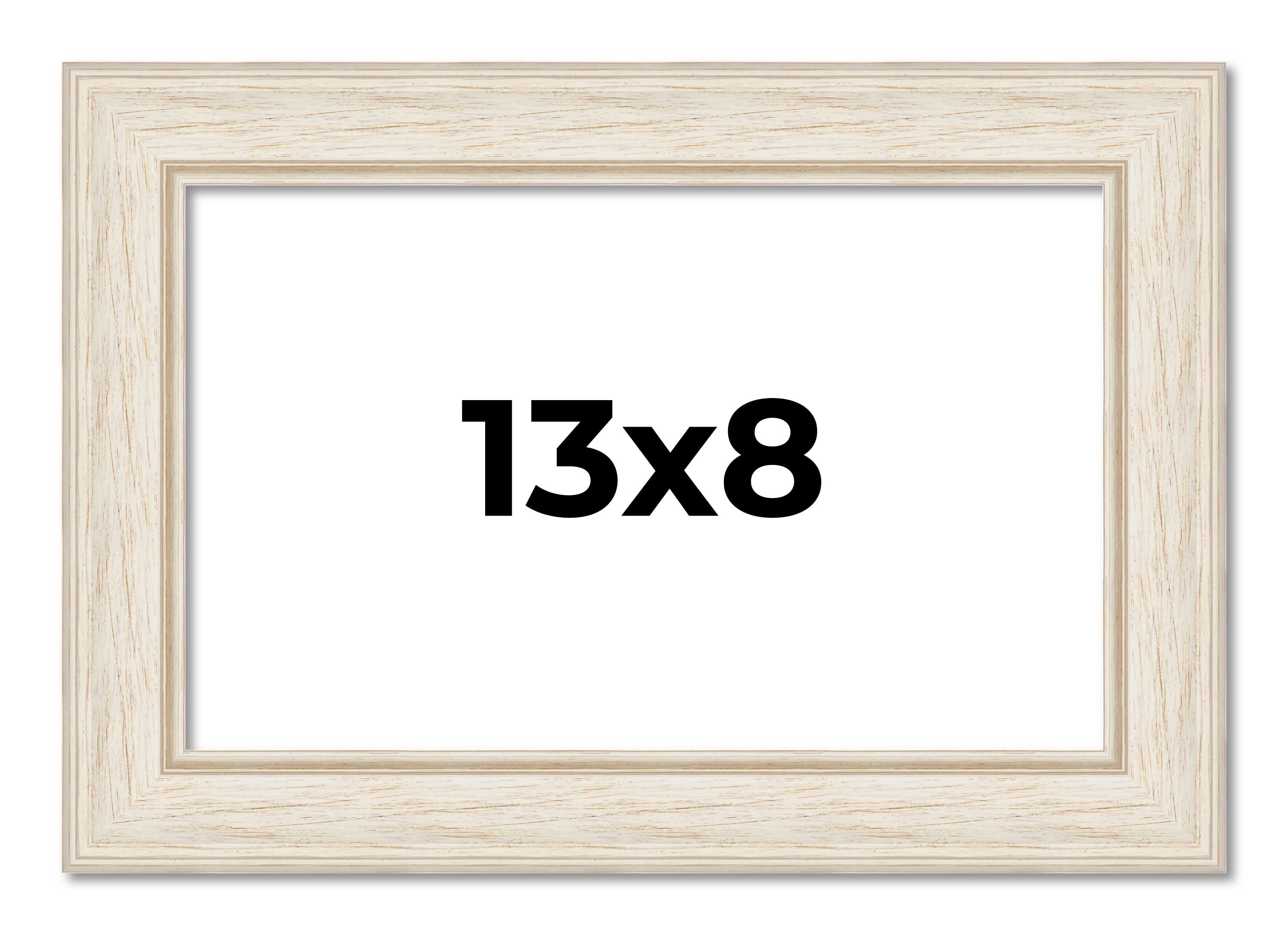 13x8 Frame White Real Wood Picture Frame Width 1.75 inches | Interior ...