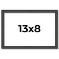 thumbnail image 1 of 13x8 Rustic Brown Real Wood Picture Frame Width 0.75 inches | Interior Frame Depth 0.5 inches |, 1 of 8