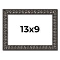 thumbnail image 1 of 13x9 Frame Black-Brown Medieval Solid Wood Picture Frame | 1.5 Inch Moulding Width | Gotham Beveled, 1 of 8