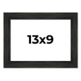thumbnail image 1 of 13x9 Frame Black Rustic Barnwood Solid Wood Picture Frame | 1.5 Inch Moulding Width | Includes UV, 1 of 8