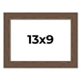 thumbnail image 1 of 13x9 Frame Brown Farmhouse Solid Wood Picture Frame Width 1.5 Inches | Interior Frame Depth 0.5, 1 of 8
