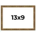 thumbnail image 1 of 13x9 Frame Gold Kingsley Distressed Solid Wood Picture Frame Width 0.75 Inches | Interior Frame, 1 of 8