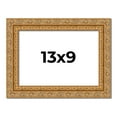thumbnail image 1 of 13x9 Frame Gold Ornate Solid Wood Picture Frame | 2 Inch Moulding Width | Firman Traditional Photo, 1 of 8