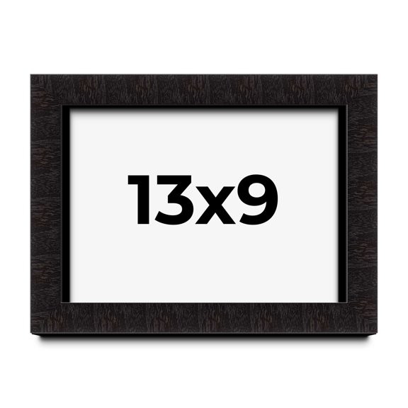 13x9 Shadow Box Black Solid Wood Display Picture Frame | 1 Inch Rabbet Depth | | 1.375 Inch