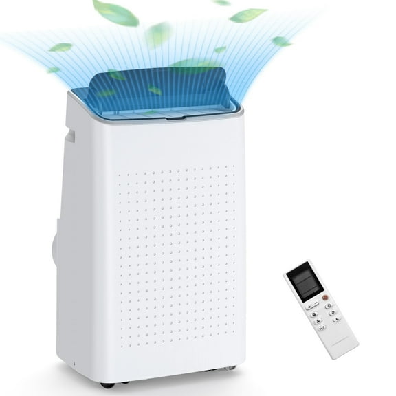 14,000 BTU Air Conditioner with Remote Control,Cools Up to 430 Sq.Ft, 3-IN-1 Portable AC Unit with Universal Casters & Installation Kits ,LED Touch Screen for Large Room, Campervan, Office