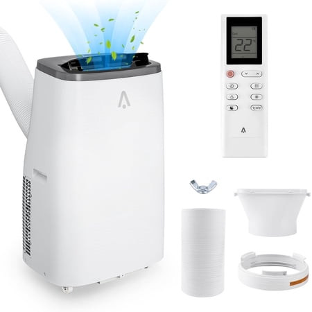 14,000 BTU Portable Air Conditioner, 3-In-1 Cooling/Dehumidifier/Fan for 800 Sq.Ft, 24H Timer & Remote