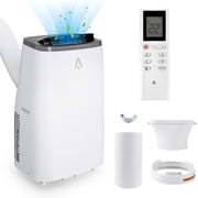14,000 BTU Portable Air Conditioner, 3-In-1 Cooling/Dehumidifier/Fan for 800 Sq.Ft, 24H Timer & Remote