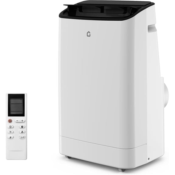 14,000 BTU Portable Air Conditioner with Heat Pump, 3-in-1 Cooling, Heating, Dehumidifier and Fan, Quiet Sleep Mode, Remote, 24H Timer, Cools Up to 750 Sq. Ft.