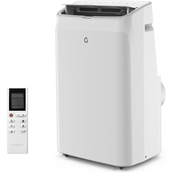 14,000 BTU Portable Air Conditioner, 3 in-1 Standing AC Unit with Dehumidifier and Fan, Remote and LED Touch Panel, Sleep Mode, Window Kit, Cools up to 750 Sq.Ft., Quiet Operation, White Top