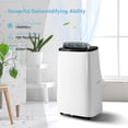 thumbnail image 1 of 14,000 BTU Portable Air Conditioner Cools Up to 750 Sq.Ft, 3-IN-1 Quiet Portable AC Unit with Remote Control & Installation Kits for Large Room, Smart/Sleep Mode, Auto Swing, 24H Timer, 1 of 8