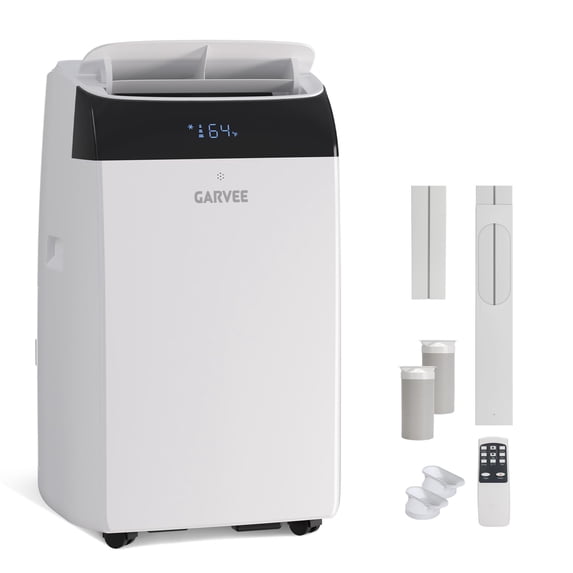 14,000 BTU Portable Air Conditioner Cools up to750 Sq.Ft, 3-in-1 AC Poartable AC Unit with Dehumidifier & Fan, Fast Cooling, Sleep Mode, Remote Control, Window Kit for Bedroom Living Room