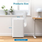 14,000 BTU Portable Air Conditioner, Self-Evaporative | 3-in-1 Function | Silent Operation | Touch & Remote Control | 24H Timer | Ideal for Bedrooms, Living Rooms & Offices
