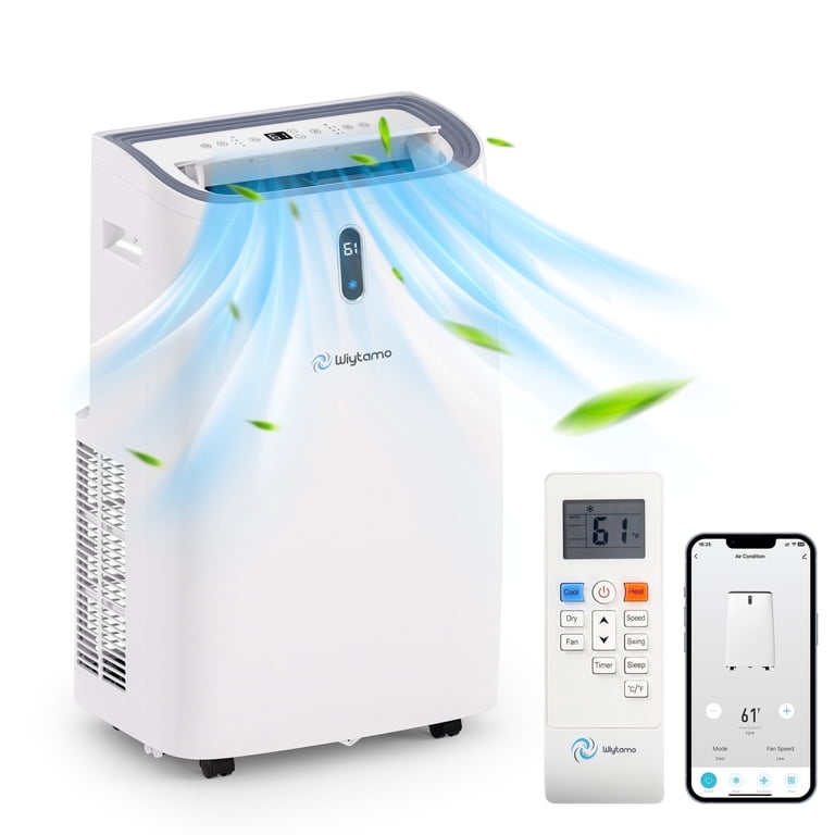 Portable AC With Remote Control And Timer 14000 BTU Portable Air ...