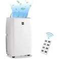 thumbnail image 1 of 14,000 BTU Portable Air Conditioner with Remote Control, 14000BTU air cooler, Portable AC for room up to 300 Sq Ft,White, 1 of 9